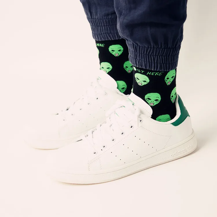 Женские хлопковые носки с милым котом Alien брендовые новый дизайн 2019|designer socks|socks