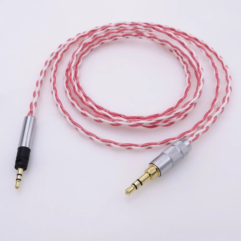 1,2 м 4 фута Hi-End Furutech посеребренный кабель с защитным кабелем для наушников для Sennheiser Momentum
