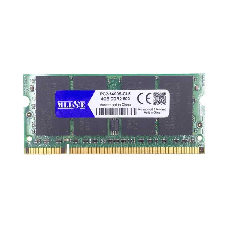 Оперативная память MLLSE DDR2 4 ГБ 8 800 МГц PC2 6400 sodimm для ноутбука оперативная ddr2 МГц|memoria