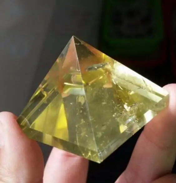 

Natural Citrine Quartz Crystal Pyramid Healing