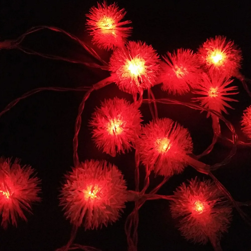 YIYANG хлопья 3 м 30LED праздник снежный ком светодиодные гирлянды AA батарея событие