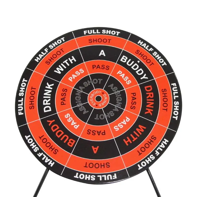 Мини питьевая игра дротика для игр на вечеринку рулетка баровая с 4 стеклянными