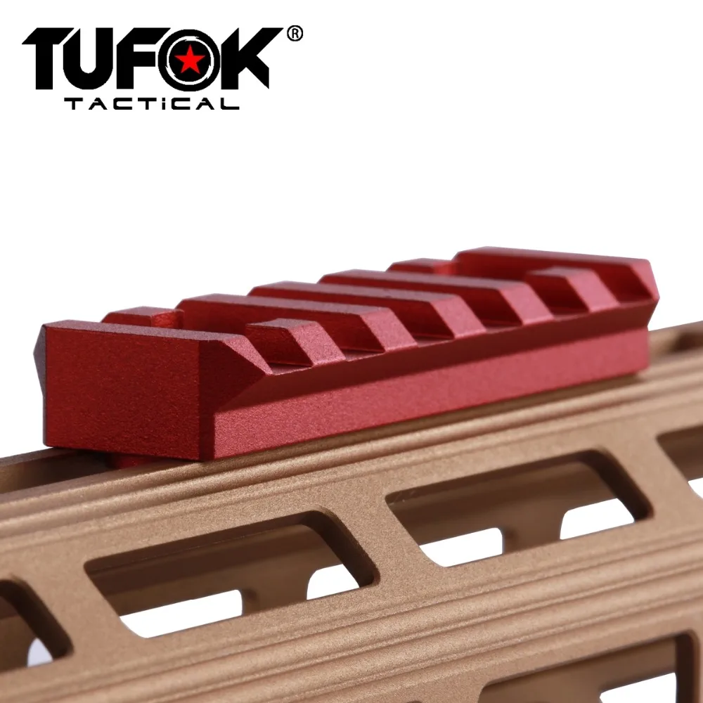 TuFok Mlok Picatinny Rail Section M-lok слот-система Adapter 6-слотное Крепление для SYSTEM Aluminum | Спорт и