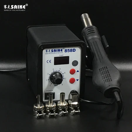 Package 1 SAIKE фена 858D 650 Вт паяльная станция BGA, тепловая 220 В - Цвет: Package 1