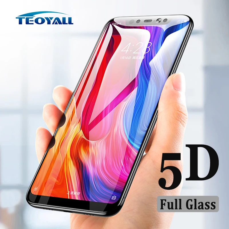 Закаленное стекло TeoYall 5D для Xiaomi Mi 8 Pro Mi8 SE защита экрана Redmi Note 6 6A 6X Xiomi A2 Lite