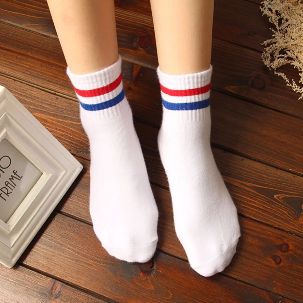 Женские разноцветные Дышащие Короткие нескользящие носки в стиле ретро 6 цветов |