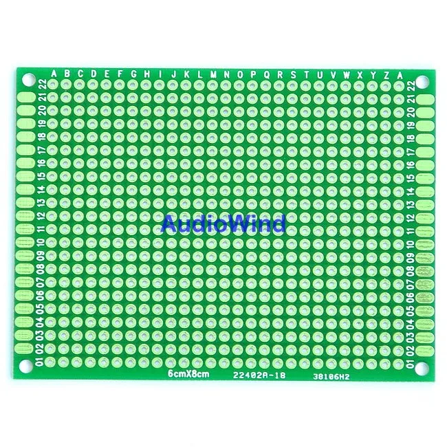 (100 шт./лот) двухсторонний прототип печатной платы универсальная плата 60x80