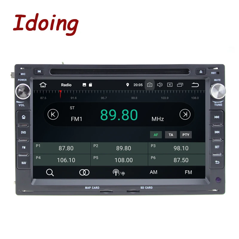 Idoing Автомобильный мультимедийный плеер экран 7 дюймов Android 9 0 4 Гб + 32 ГБ |