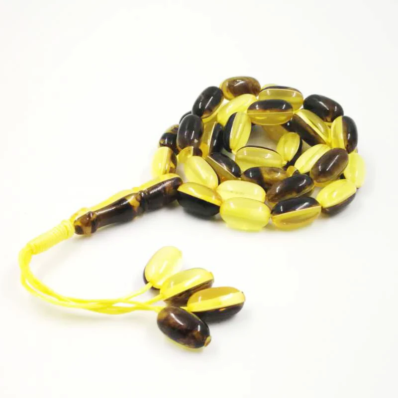 Ambers Tasbih 33 мусульманские четки полимерные бусины исламский Misbaha Mastkhan новый стиль