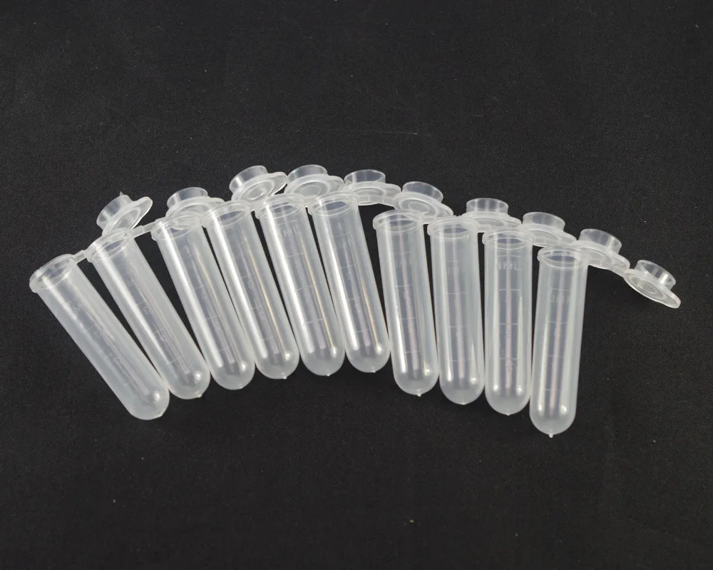 

Plastic test tubes centrifuge tubes 5ml round bottom lot10
