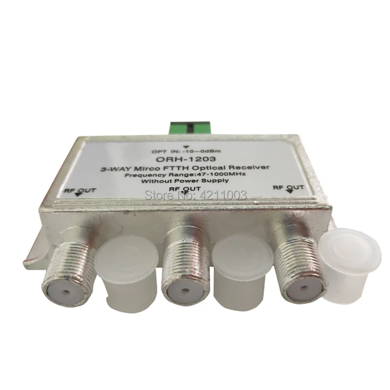 10 шт./лот 3-сторонний пассивный CATV FTTH оптический приемник узловой 47-1000 МГц
