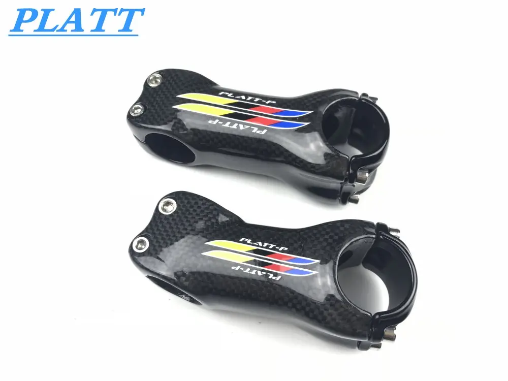 PLATT-wss Carbone Stem Road Bike MTB Bicycle Parts 31.8 * 70/80/90/100/110/120 /130mm Angle 6/17 3 K Brillia |