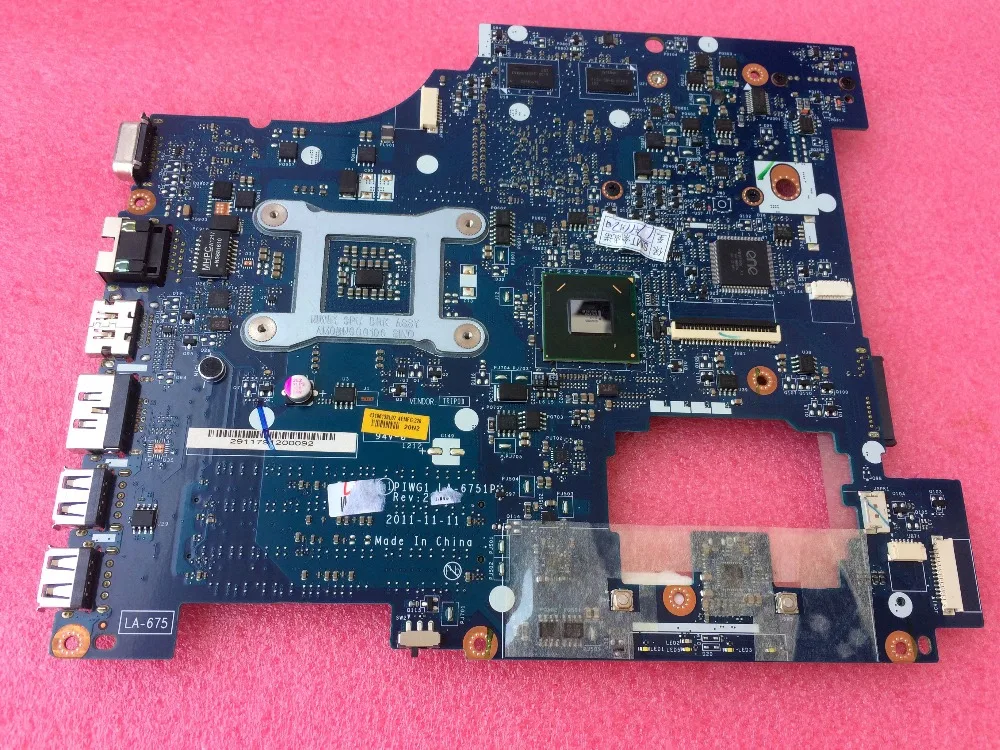 

Original PIWG1 LA-6751P Rev 2.0 Mainboard For Lenovo G470 Laptop motherboard