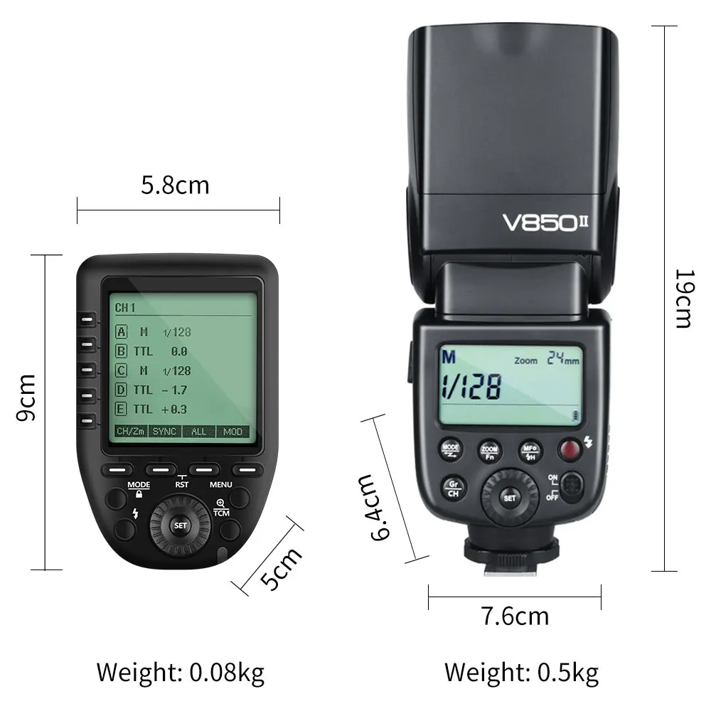 Godox V850II 2 4G GN60 Беспроводная система X литий-ионная батарея Speedlite + Xpro передатчик |