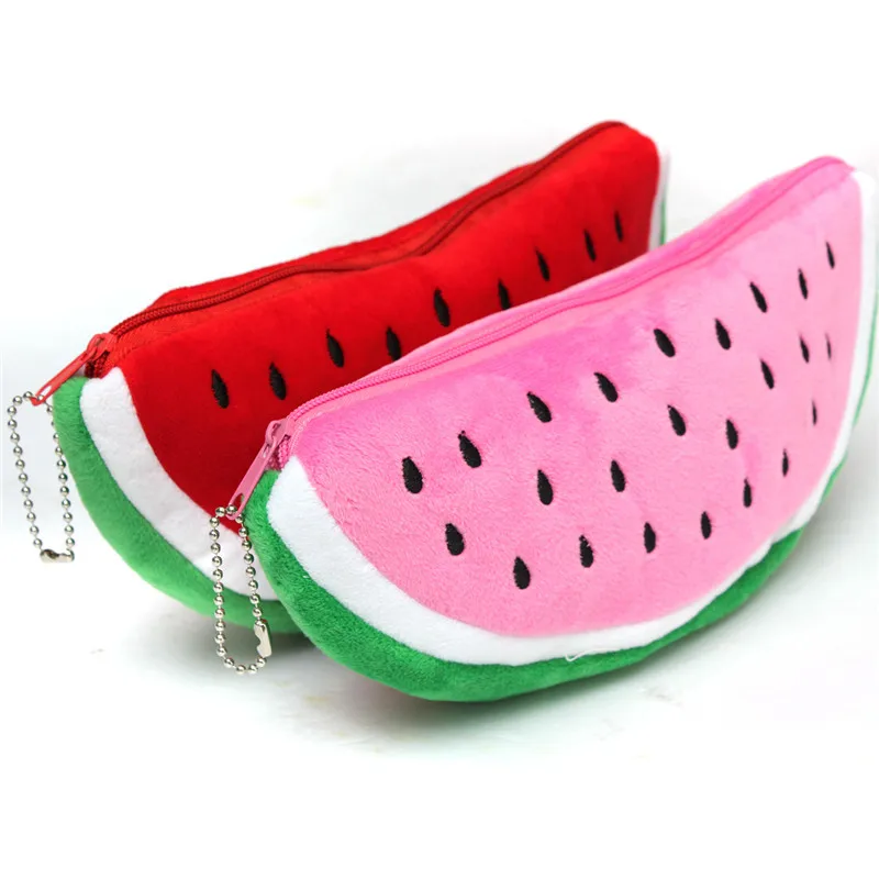 2017 Newest Big Volume Watermelon Fruit Kids Pen Bag Pencil Case Cosmetics Purse Wallet Holder Pouch School &amp Office Supplies |