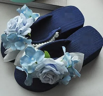 

2018 Summer Style Rose Flower Sandals Women's Shoes Cheap High Heeled Wedges Buy Platform Flip Flops Slippers Hot Sale Online