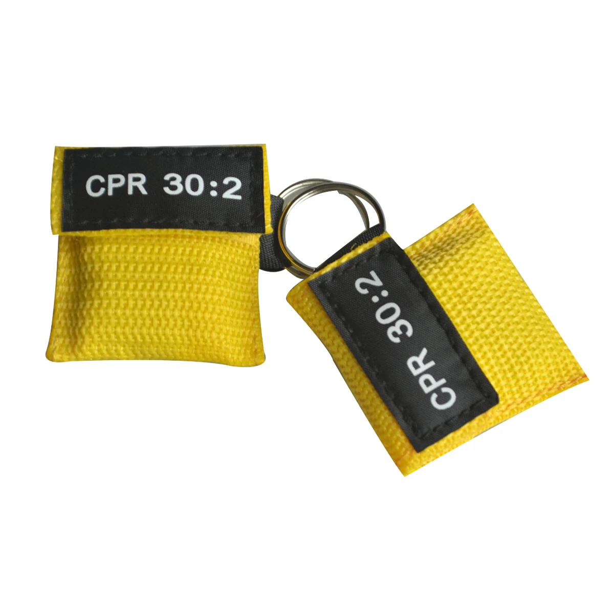 CPR первая маска первой помощи с желтым карманом 100 шт Одноразовые Resuscitator обучение