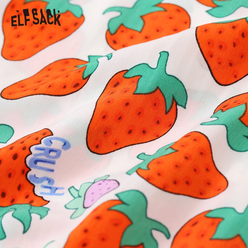 Женская шифоновая блузка ELFSACK Повседневная Свободная офисная с v образным