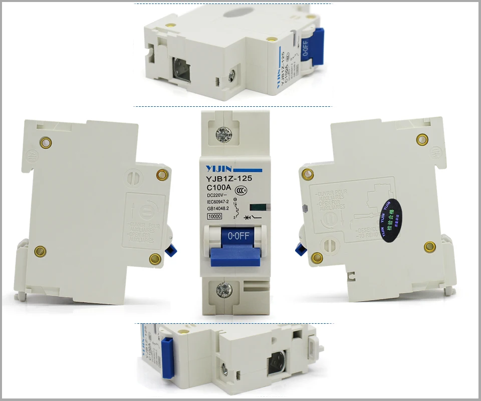 1P 100A 220V DC Автоматический выключатель (DC MCB мини автоматический выключатель) для PV