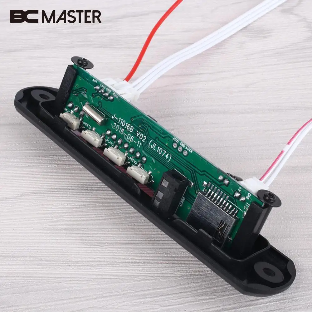 Bcmaster автомобиля MP3 декодер DIY доска 12 В Беспроводной аудио модуль USB TF радио +