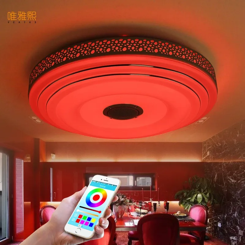 Bluetooth потолочные светильники для внутреннего светодио дный освещения