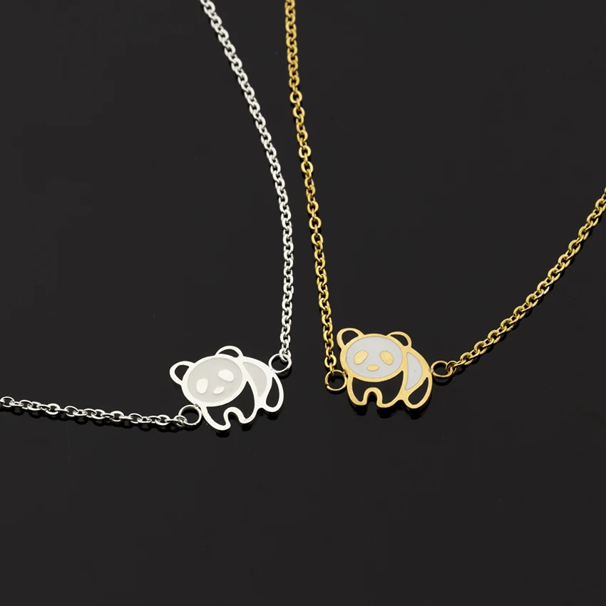 Женский браслет в этническом стиле из нержавеющей стали|pulseras mujer|panda braceletbest gift |