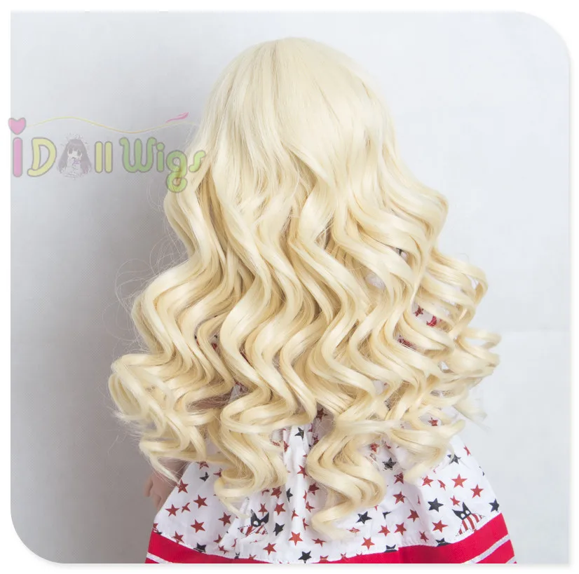 Парик для кукол термостойкая светильник ственная кожа головы американских