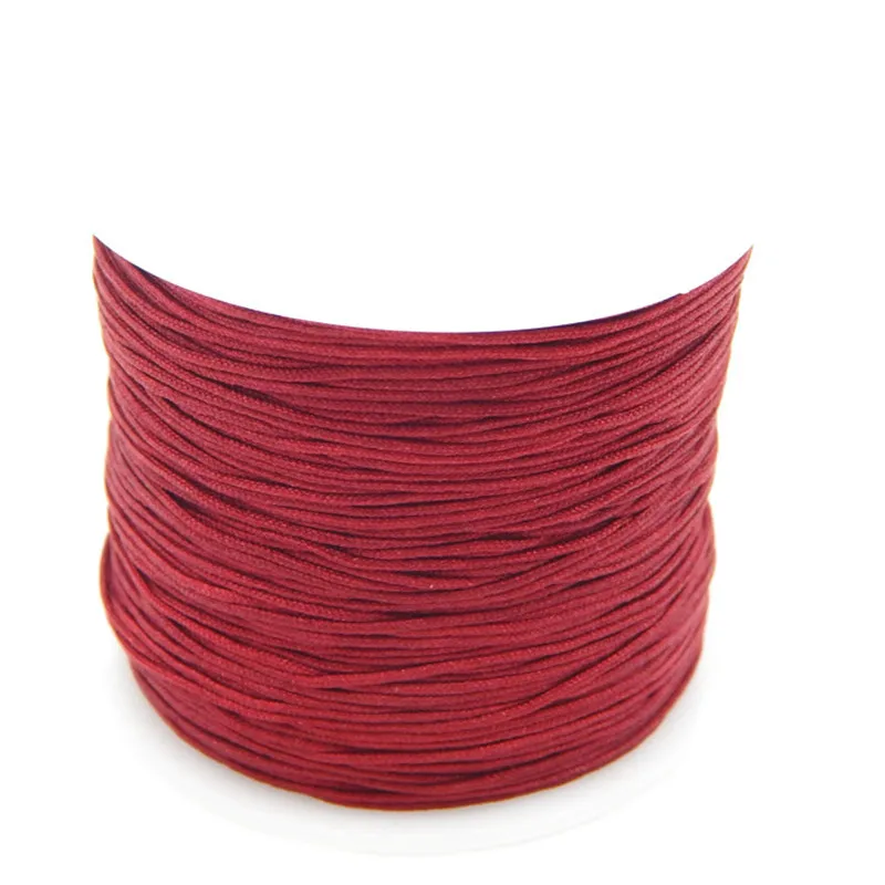 BASEHOME 1roll 0.8mm Fine Line Weaving Frabic Cord Thread For DIY Necklaces Bracelets Making Jewelry Findings | Украшения и