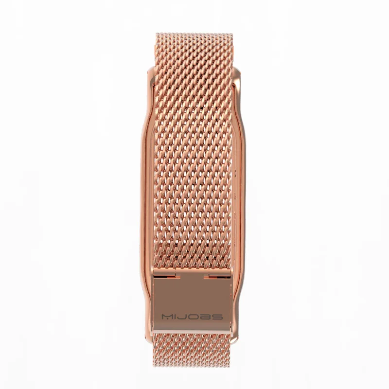Металлический ремешок Mijobs для браслета MiBand 2 браслет из нержавеющей стали Xiaomi Mi