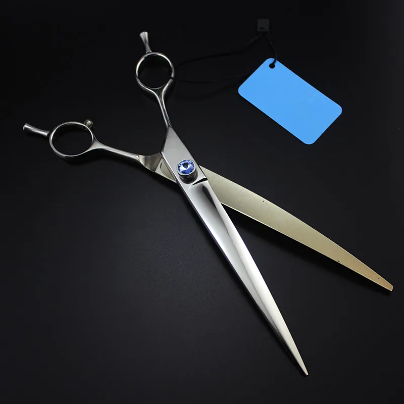 Professional left hand Japan steel 8'' Two-tailed Pet dog grooming shears hair scissors pet cutting berber hairdressing | Красота и