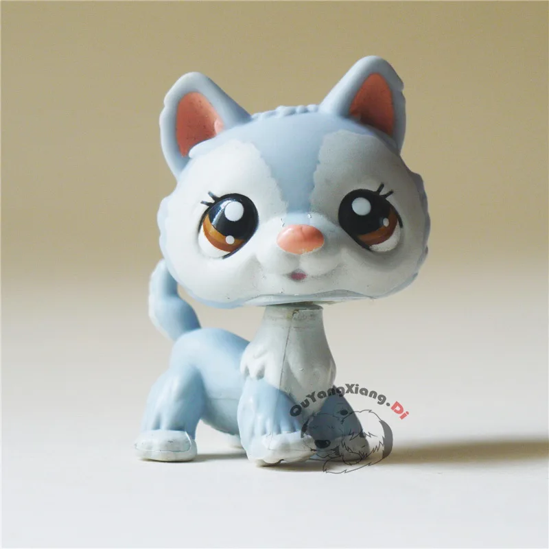 CWM031 игрушка для животных синяя и белая кошка кукла фигурка котенка|Игровые