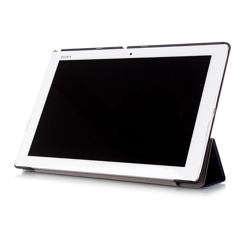 KiKiss 3-раскладной стенд из искусственной кожи защитный чехол для Sony Xperia Z2 Tablet 10 1