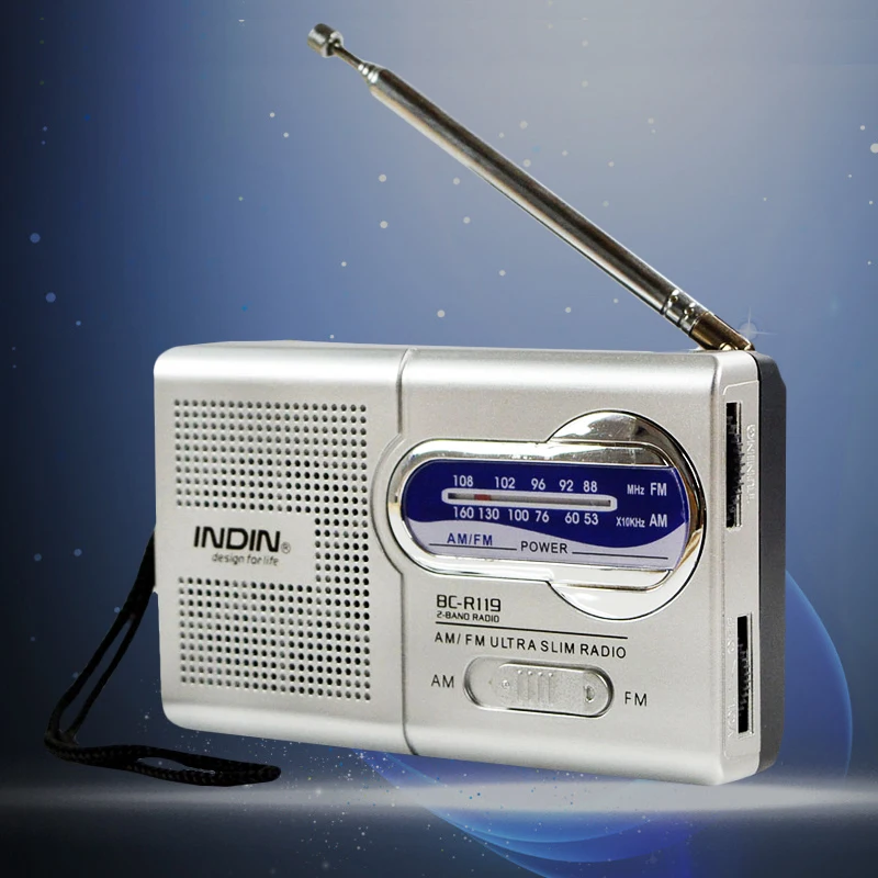 Мини Портативный AM FM телескопическая Телевизионные антенны Радио DC 3 В мир