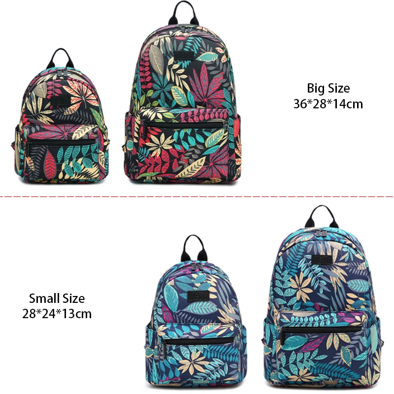 

Backpack Women School Shoulder Bags for Teenage Girls Hot New Laptop Travel Bagpacks Escolar Mochila Feminine Leaf Free Shipping