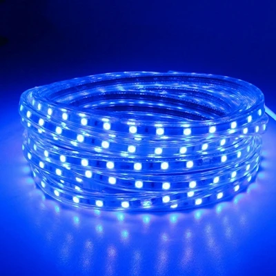 Blue 1 м/2 м/3 м/5 м/6 м/8 м/10 м/15 м/20 м SMD 5050 AC220V Светодиодная лента гибкий светильник 60 Светодиодный s/M Водонепроницаемый светодиодный светильник светодиодный светильник с вилкой питания - Испускаемый цвет: Blue