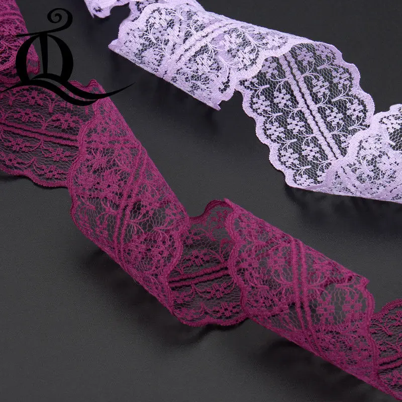 10Yard/Lot New Selling mix Colors High Quality Lace Ribbon Width 44MM DIY Embroidered Net Trim Fabric For Sewing Decoration - купить по