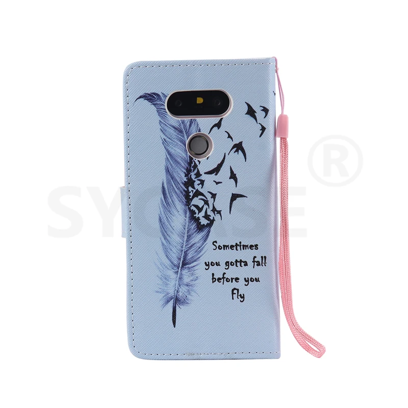 SYCASE флип чехол для Huawei P8 9 10 Lite mate9 mate10 lite окрашенный бумажник для Карт Подставка Роскошная искуственная кожа с рисунком мультяшная сумка для телефона