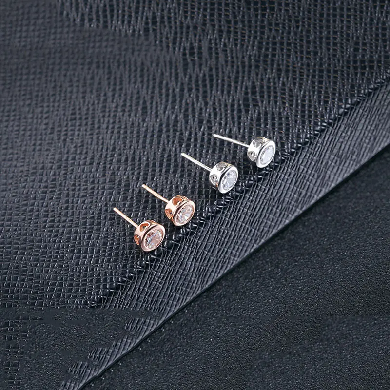 FNJ 100% 925 серебряные серьги для женщин S925 Стерлинговое Серебро boucle d'oreille Белый AAA