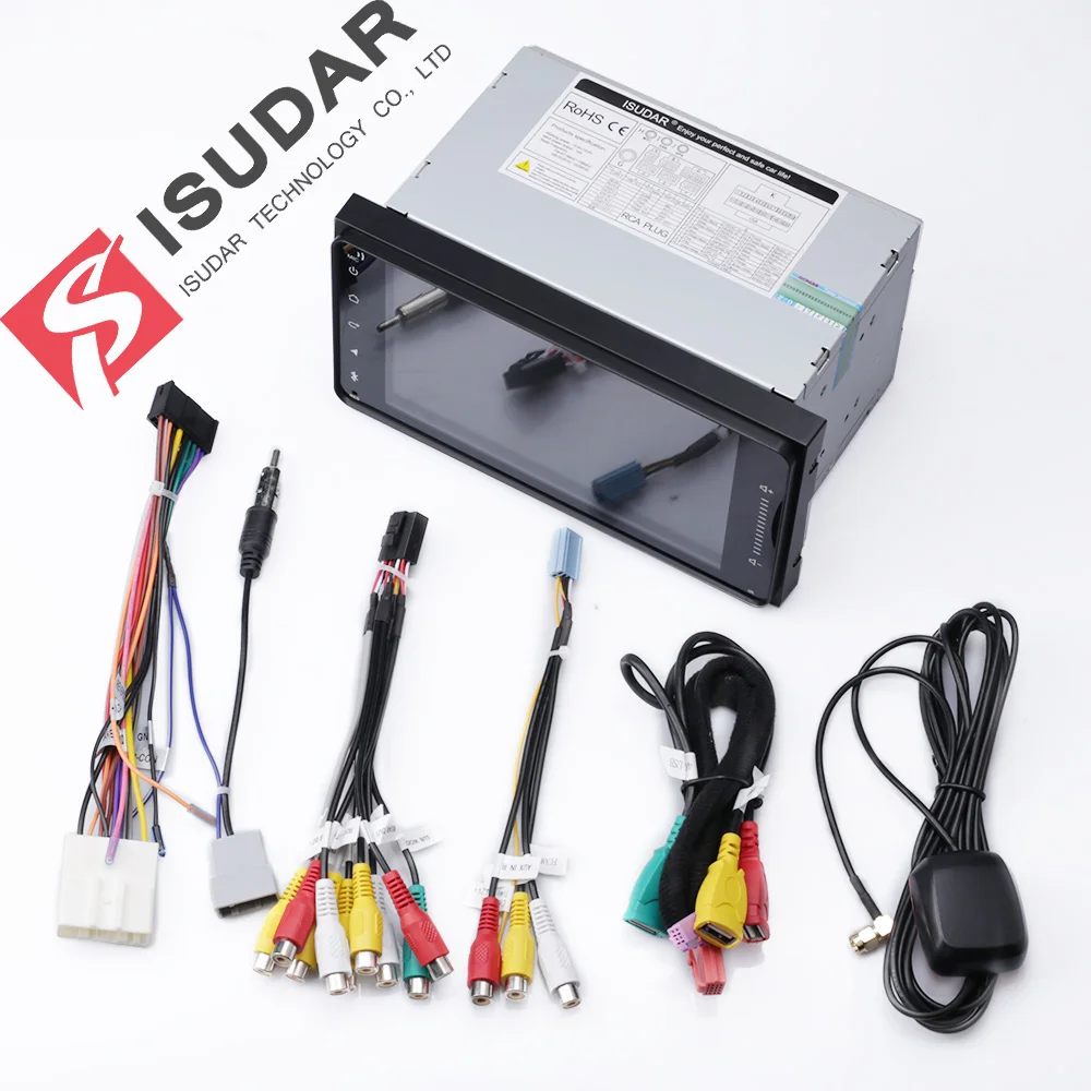Isudar 2 Din Авто Радио Android 9 для Toyota/Corolla/Altis/RAV4/CAMRY Восьмиядерный ram 4 Гб Автомобильный мультимедийный видео плеер gps DVR FM