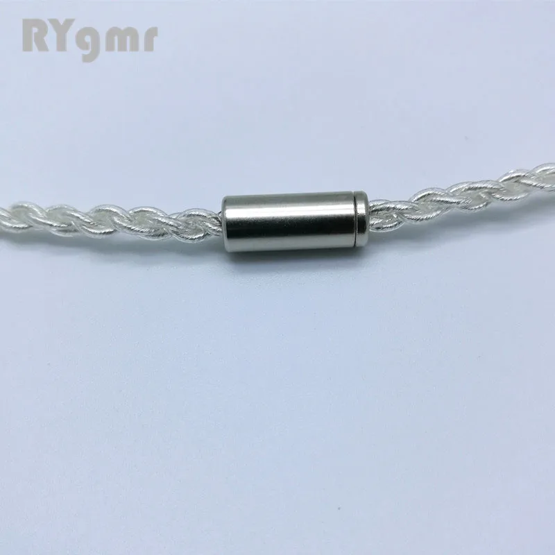 RY-c11 1,2 м DIY Замена кабеля 3,5 мм с серебряным покрытием Модернизированный проволока 4 многожильный провод кабель для ремонта Сделай Сам HIFI кабель для наушников