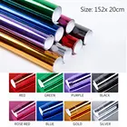 Зеркальная виниловая пленка, глянцевое покрытие для автомобиля, клейкая наклейка, наклейка, лист, изменение цвета, сделай сам, автомобильные наклейки, наклейка, автомобильные аксессуары