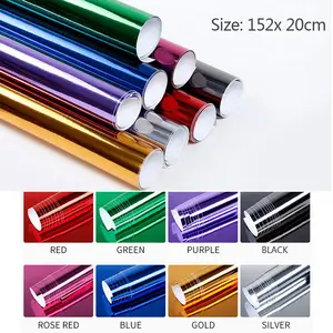 Зеркальная виниловая пленка, глянцевое покрытие для автомобиля, клейкая наклейка, наклейка, лист, изменение цвета, сделай сам, автомобильные наклейки, наклейка, автомобильные аксессуары