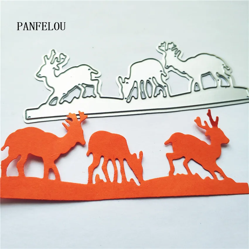PANFELOU The deer family металлическая бумага для рукоделия высекальные штампы