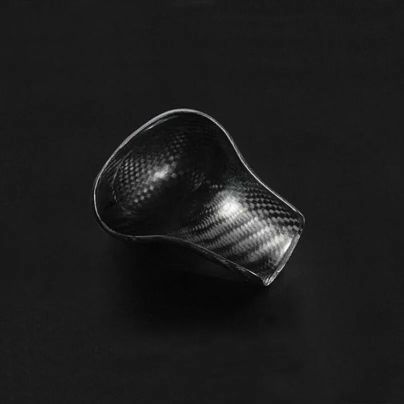 Black Carbon Fiber Gear Shift Grip Knob Cover For Audi A4 A5 A6 A7 S6 S7 Q5 Q7 | Автомобили и мотоциклы