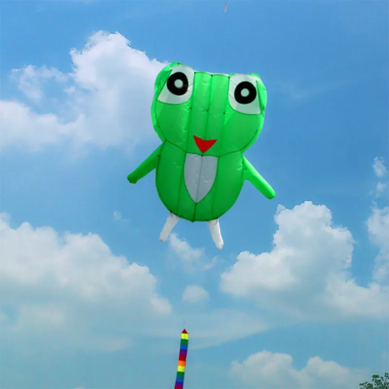 

Software kite Cute Yellow tiger Green frog Software kite With Long Tail Outdoor Toy kites Animal Flying kite Adult Children Gift