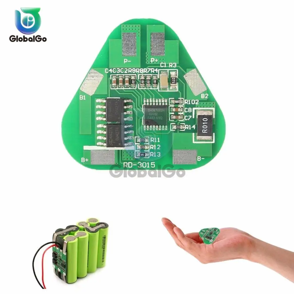 3S 4A Li-ion Li-Po Lithium Polymer Battery Protection Board 3 Cell PCB Module Short Circuit Overcharge | Инструменты