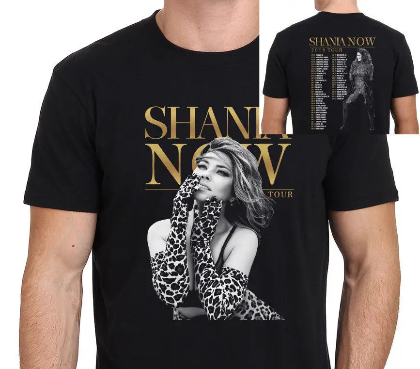 234 Новый SHANIA TWAIN сейчас Тур 2018 футболка Размеры S до 3XL Свободный Топ одежда для