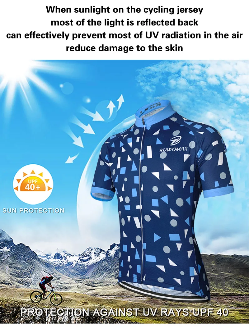 KUWOMAX Велоспорт Джерси Набор велошорт быстросохнущая Ropa Ciclismo дышащая одежда для езды на велосипеде летняя профессиональная одежда для велоспорта