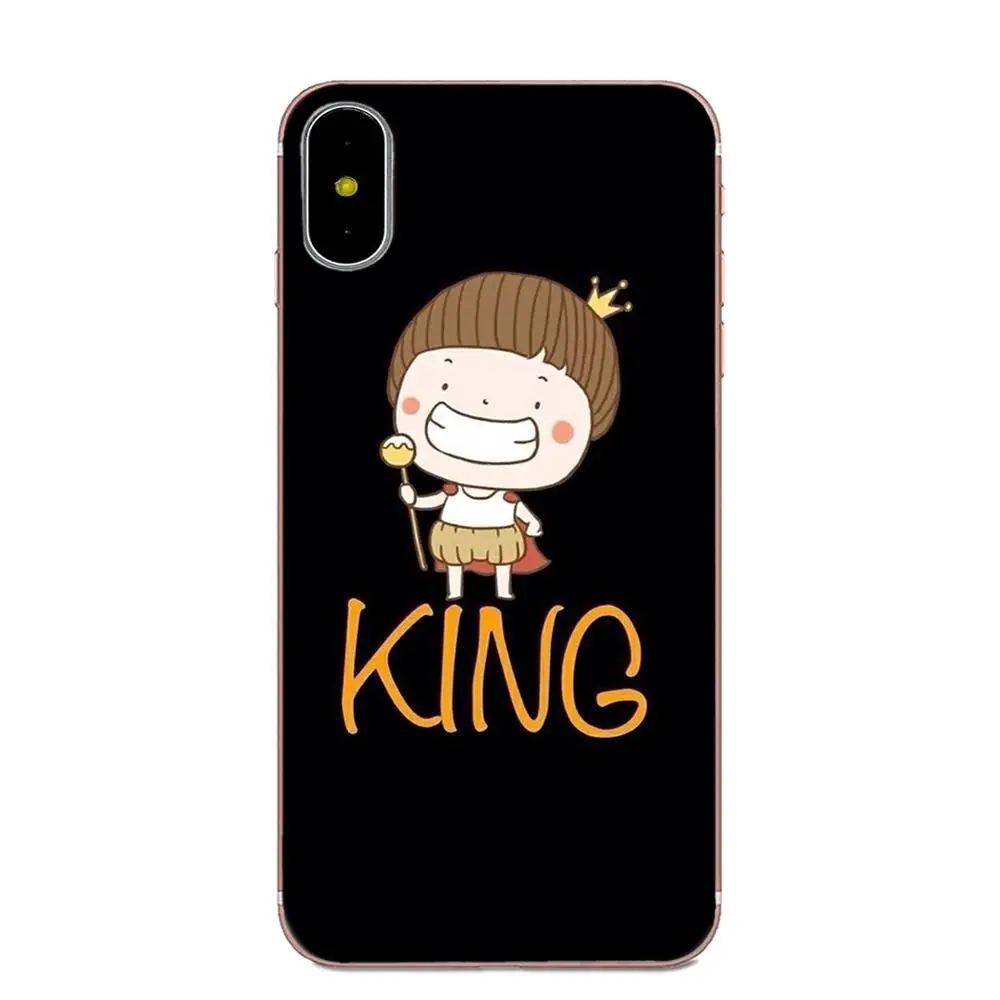 as picture Король queen 01 брендовая парная ТПУ Популярные для Galaxy Alpha Core Note 2 3 4 S2 A10 A20 A20E A30 A40 A50 A60 A70 M10 M20 M30 - Цвет: as picture