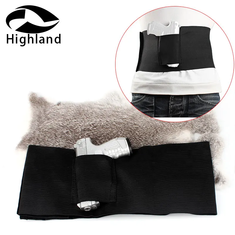 

Tactical 2 Magazine Pouche Waist Belly Band Gun Holster Concealed Carry Adjustable Under Cover Elastic Abdominal Neoprene